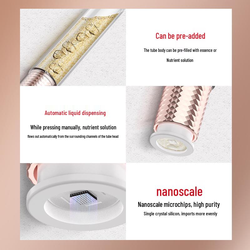 10ml Mikrokristalliner Stift für flüssige Essenz mit herausdrückbarem Applikator und Lifting-Führungskopf