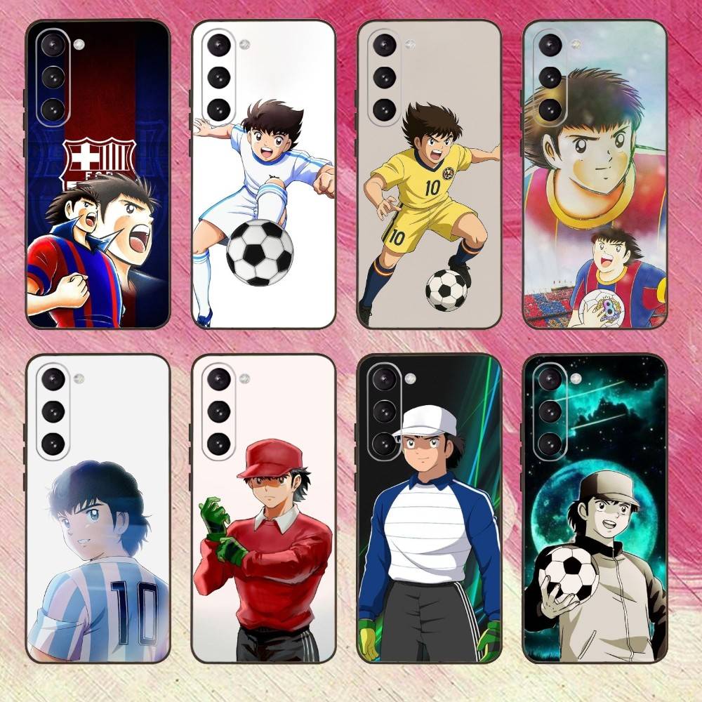 Comic C-Captain Tsubasas Phone Case For Samsung Galaxy A73,A72,A71,A70,A53,A52,A51,Others Soft Black Cover