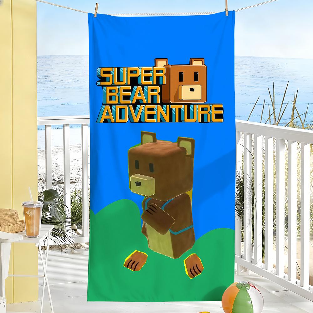 Spiel S-Superbär A-Abenteuer Handtuch Trocknen Badetuch Anwendbar Für Leichtes Schwimmen Camping Yoga Strand Aus