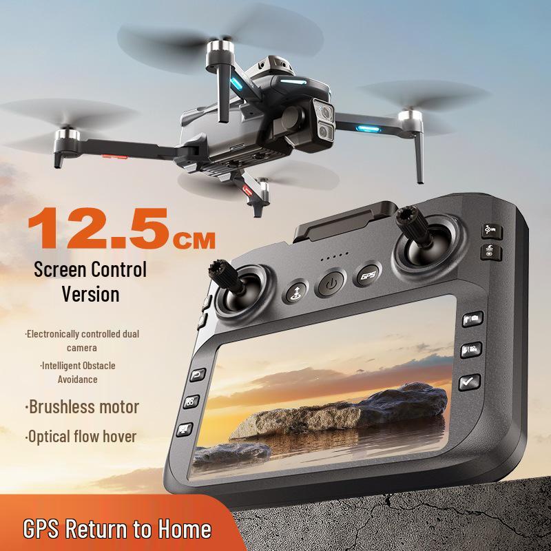 XT606 Drone with GPS, HD Camera, Screen-Equipped Remote Control, and Quadcopter Design for Aerial Photography