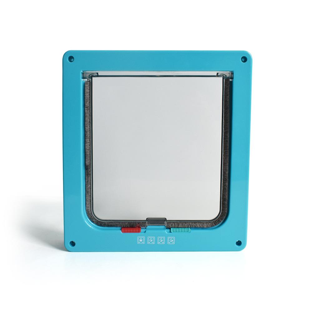 For Dog Cat Kitten ABS Plastic Dog Cat Flap Door with 4 Way Lock Security Flap Door Small Pet Supplies Cat Puppy Safety Gate