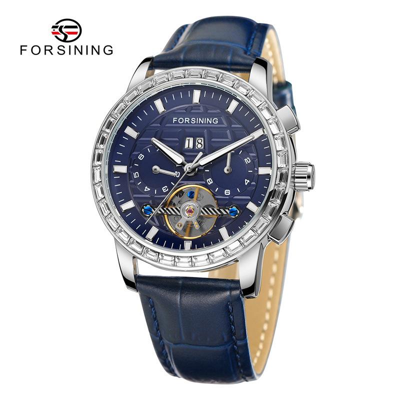 Forsining Men's Fashion Leisure Tourbillon Multi-function Automatic Mechanical Watch
