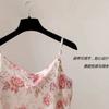 French stacking collar imitation silk chiffon sling vest swing collar suit with holiday beach light and thin new summer