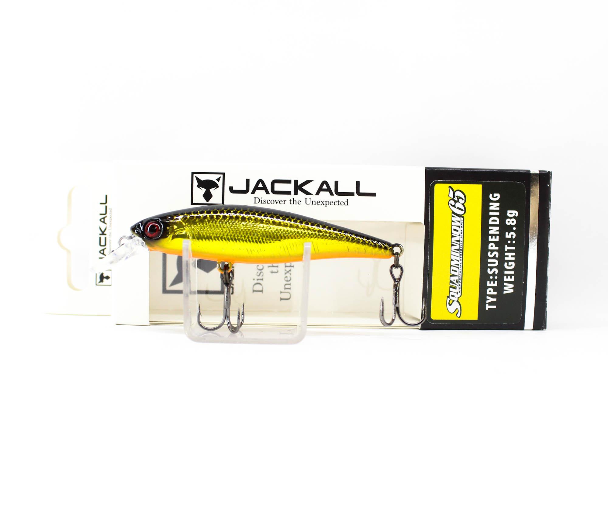 

Воблер Jackall Squad Minnow 65SP Суспендер HL Золотой и Черный (0036)