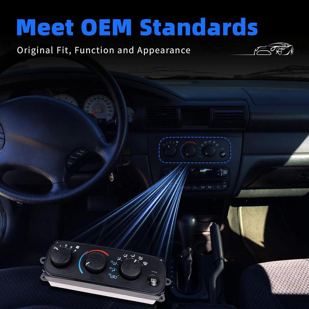 Chrysler & Dodge Air Conditioning Climate Control Panel Switch, Model 599-149.