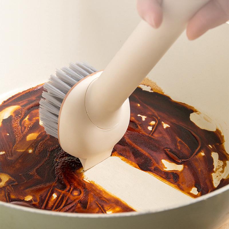 Dish Brush With Handle Kitchen Scrub Brushes For Cleaning Dish Scrubber With Stiff Bristles For Sink Pots Pans