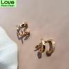 High Grade Ear Clip Without Pierced Female Summer Earrings Ear Studs Mosquito Coil French Simplicity Earrings Ear Clip EarclipWedding Jewelry