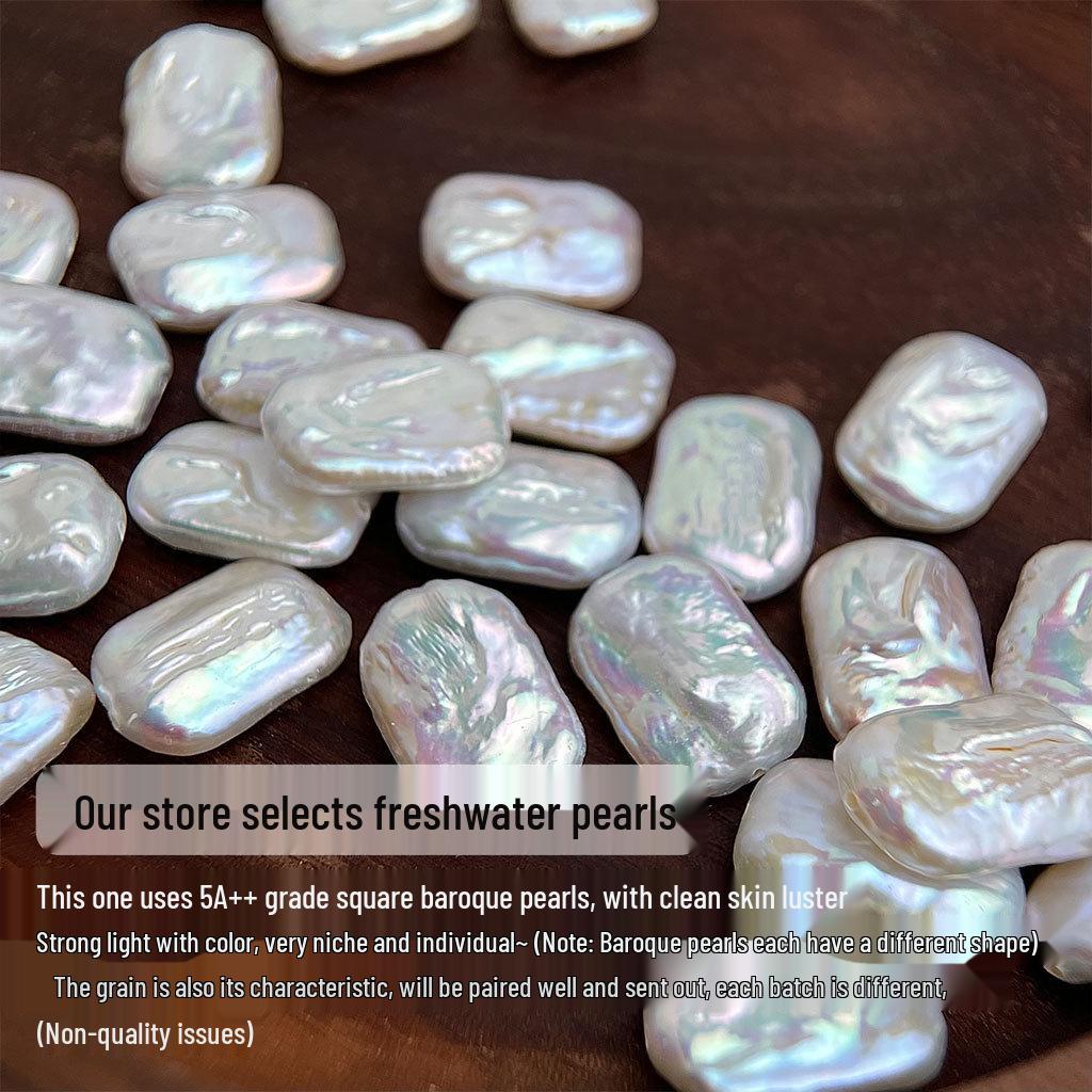 

Чокер из барочного пресноводного жемчуга – Французский ретро, Дизайн из бусин из высококачественного белого перламутра