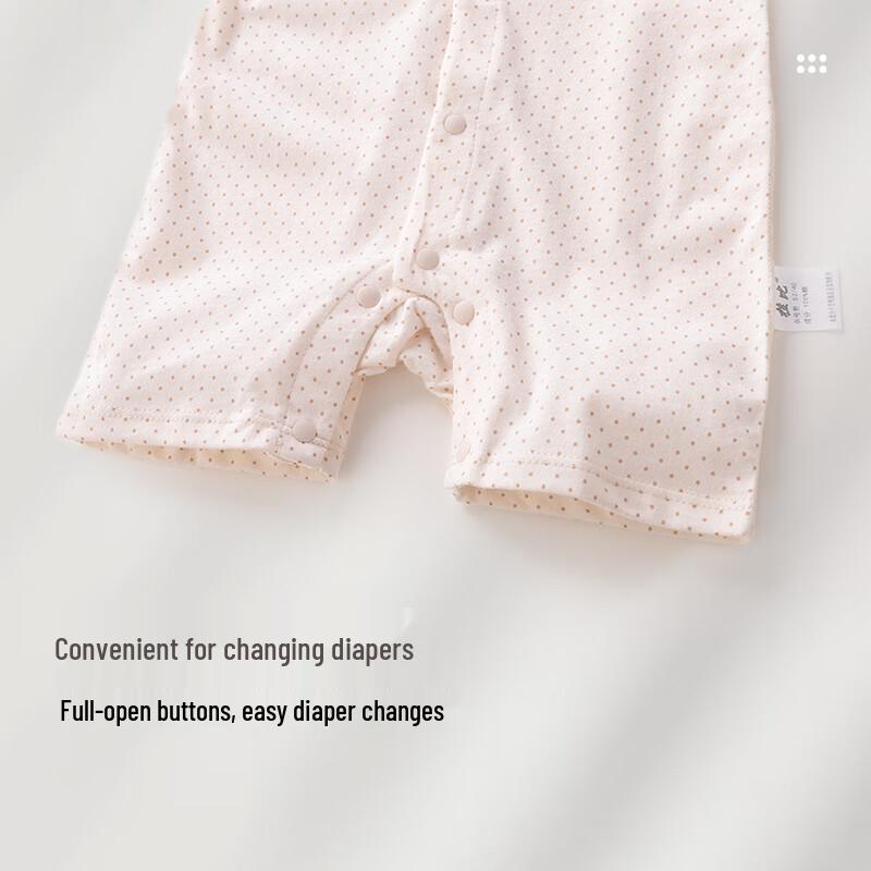 Labi Baby Summer Short-Sleeve Cotton Romper