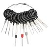 14pcs Car Wire Terminal Removal Tool Wiring Connector Pin Extractor Puller Tool  Remove Key Tool Set Key Pin Car Electrical Wire