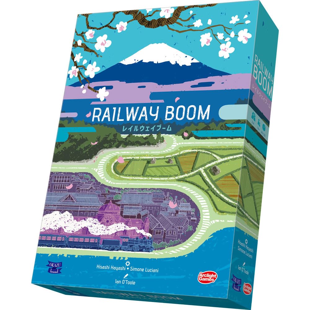 

Arclight Railway Boom Ages Board Game (2-4 Players, 60-120 Minutes, 14+)