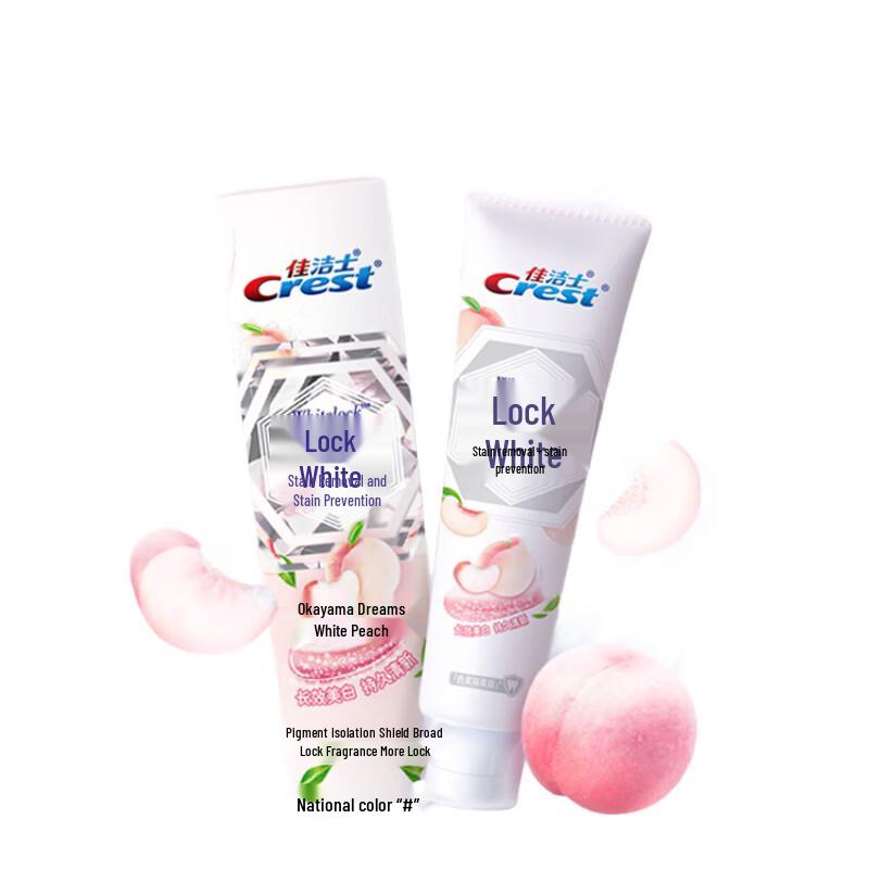 Crest Dual-Color Whitening Toothpaste - Okayama Dream White Peach