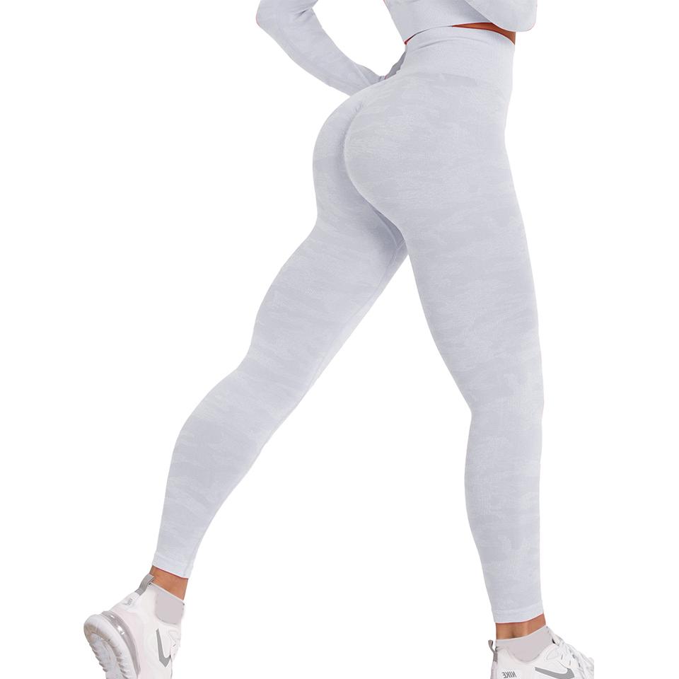 tight white yoga pants