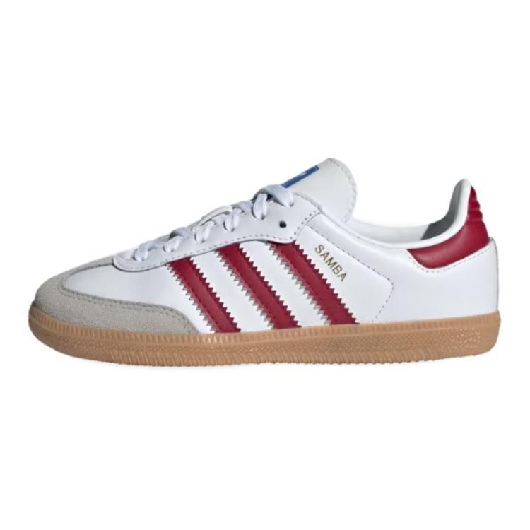 (PS) adidas Samba OG White Collegiate Burgundy Gum Kids IE1333 EU 33