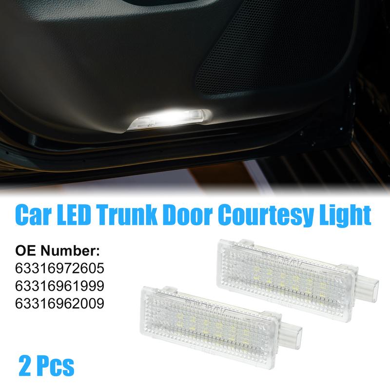 Motoforti 2pcs Trunk Light Courtesy Footwell Boot Lamp for BMW X3 11-17 for BMW X5 07-13