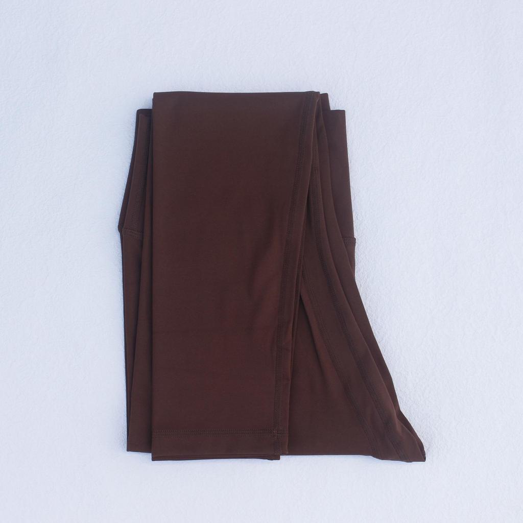 LULU Women's High-Waist Yoga Leggings with Pocket for Long-Leg Look