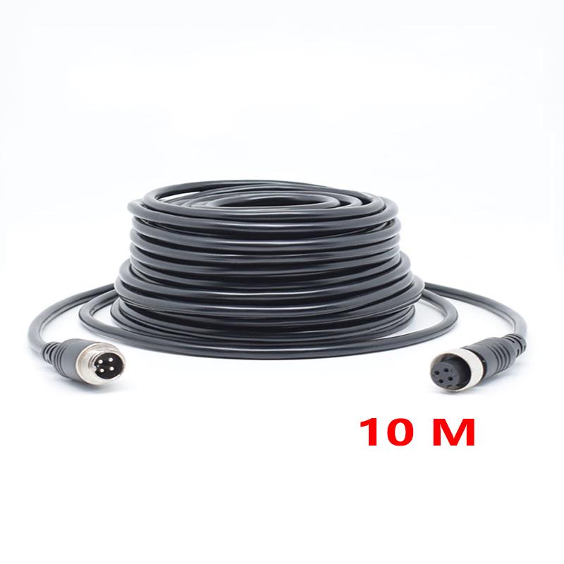 Universal trailer reversing image aviation line double shield extension line vehicle-mounted monitoring connection line cold-res