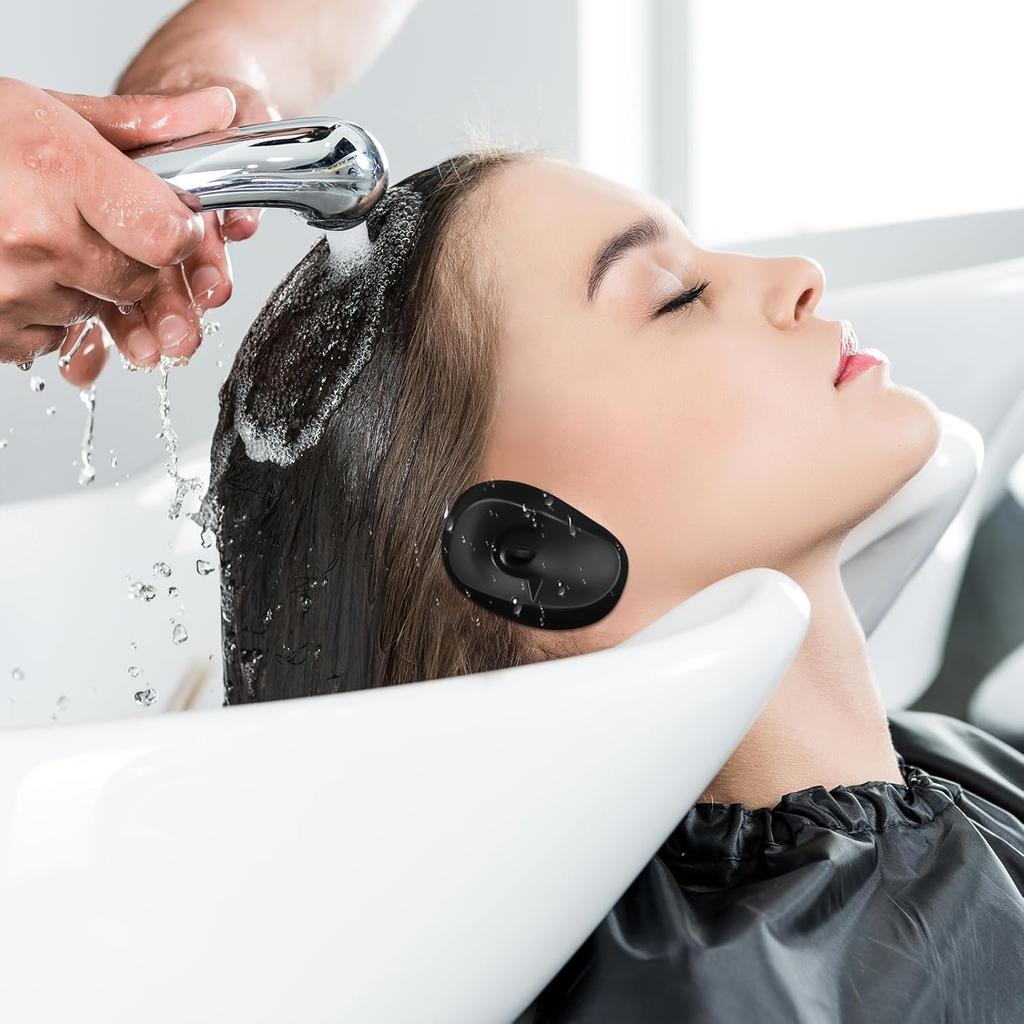 Silikon Ohrenschutz Haarfärbemittel Färben Ohrenschützer Wasserdicht Dusche Ohrenschützer 2 Stück Ohrenschützer Kappen Salon Styling Zubehör