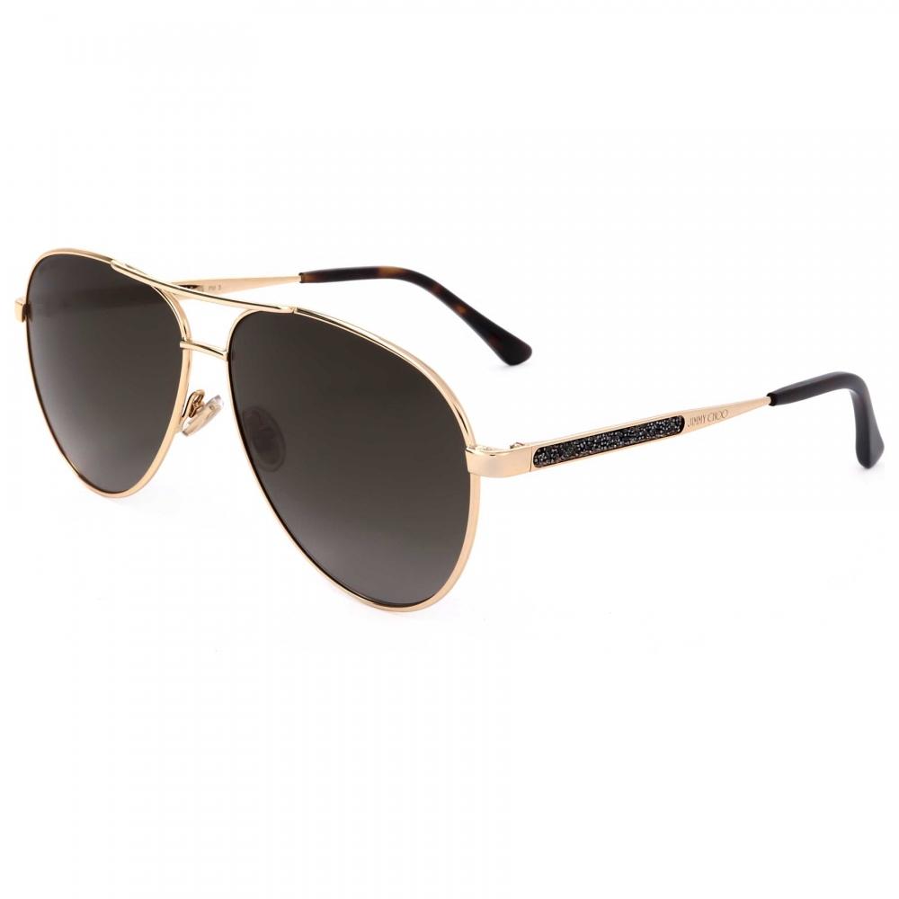 JiMmy Choo Women S 60 Mm Brown SunglaSSeS Gold Havana