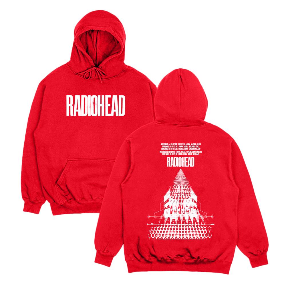 Rock Band Radiohead Hoodies Radiohead Return To The Road European Tour Sweatshirts Hip Hop Oversize Streetwear Unisex Clothing