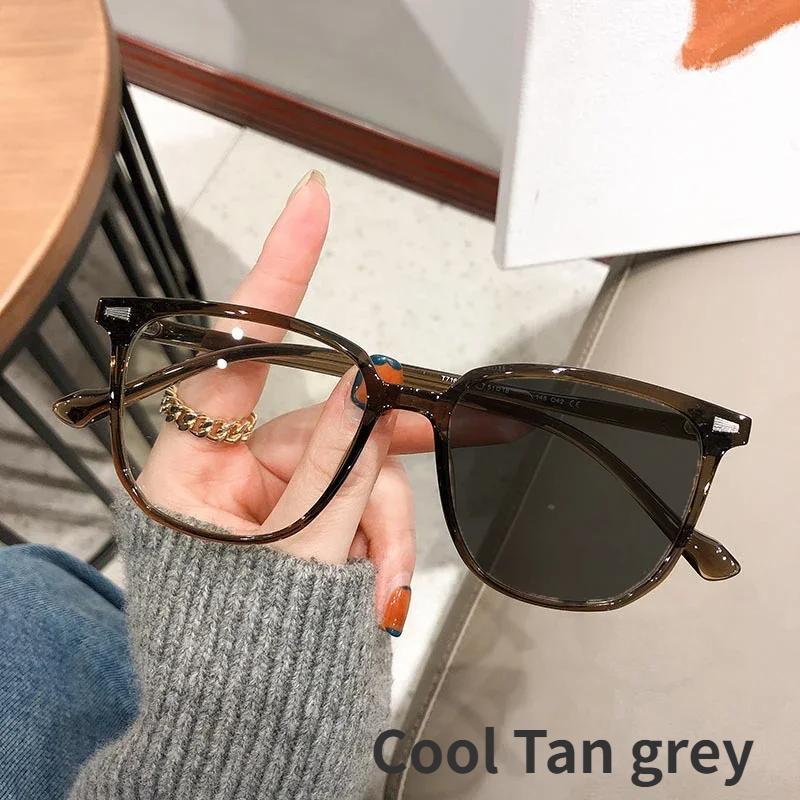 

Сверхлегкие фотохромные солнцезащитные очки, большие модные антисиние очки для близорукости, мужские и женские очки для близорукости, диоптрии от 0 до -4,0 -4.0