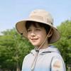 Kids Cartoon Bear Sun Hat With Quickdry Nylon Material For Beach And Vacation Outing