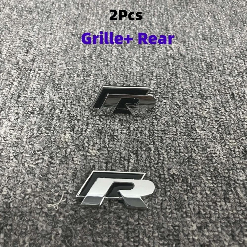2026 Hot For VOLKSWAGEN VW 3Pcs Metal Car Trunk Logo Sticker Grill Emblems Badge Decals For VW Golf 2 3 4 5 6 8 MK2 MK3 MK4 MK5 