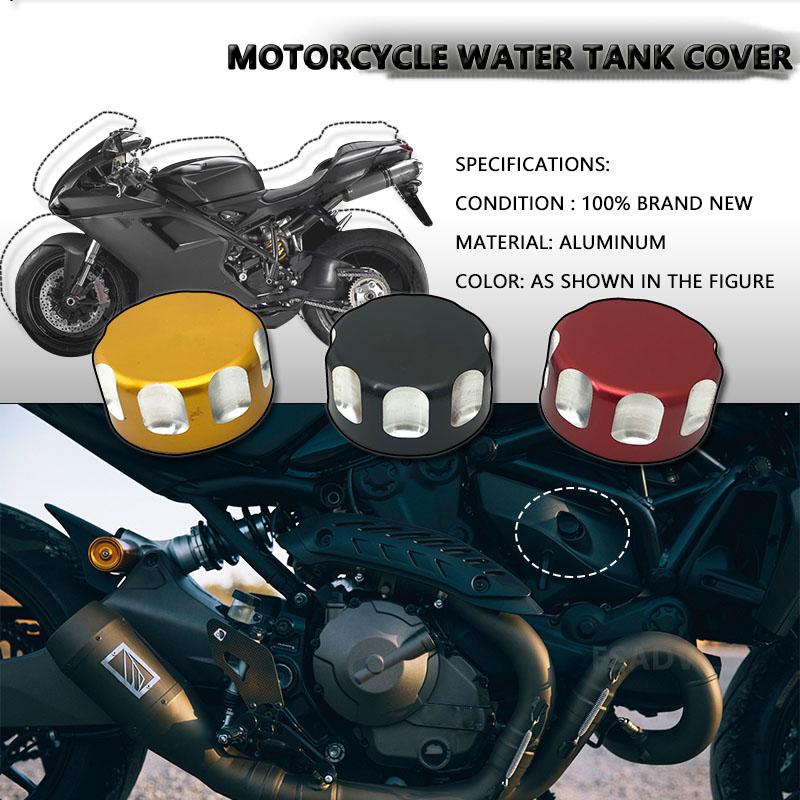 Motorcycle Water Tank Cover For Ducati 821 1200 1200S 1200R 2013-2018 For Hypermotard 821 939 Radiator Coolant