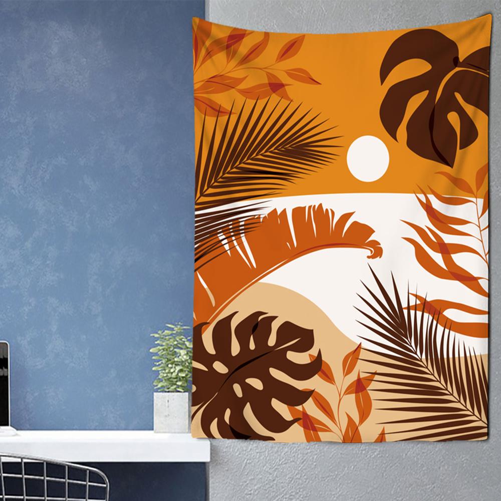 

Абстрактный Простой Геометрический Гора Солнце Растение Лист Гобелен Настенный Подвесной Пляжное Полотенце Диван Подушка Кровать Простыня Комната Украшение Дома