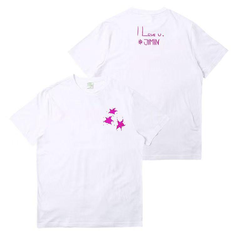 BTS Same Graffiti Concert T Shirt Kpop Fashion Printed Summer T
