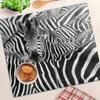 Wielofunkcyjne Dekoracyjne Deski Szklane Z Nadrukiem Zebra 2X30X52 Cm