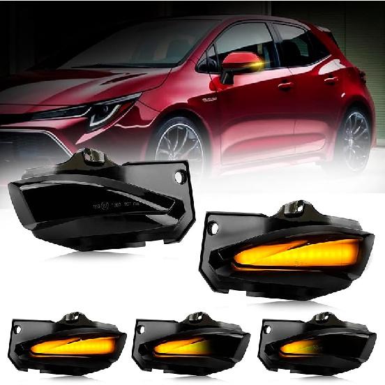 D-Lumina Dynamic LED Side Mirror Sequential Turn Signal Lights Smoked Lens for BMW 1 2 3 4 Series F20 F21 F22 F23 F87 F30 F31 F34 F35 F80 F32 F33 F36