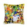 Pillow Cover SSimpsons Family Haunted House Halloween  Vintage Pillow Case For Sofa Bedroom Home Decor Pillowcases