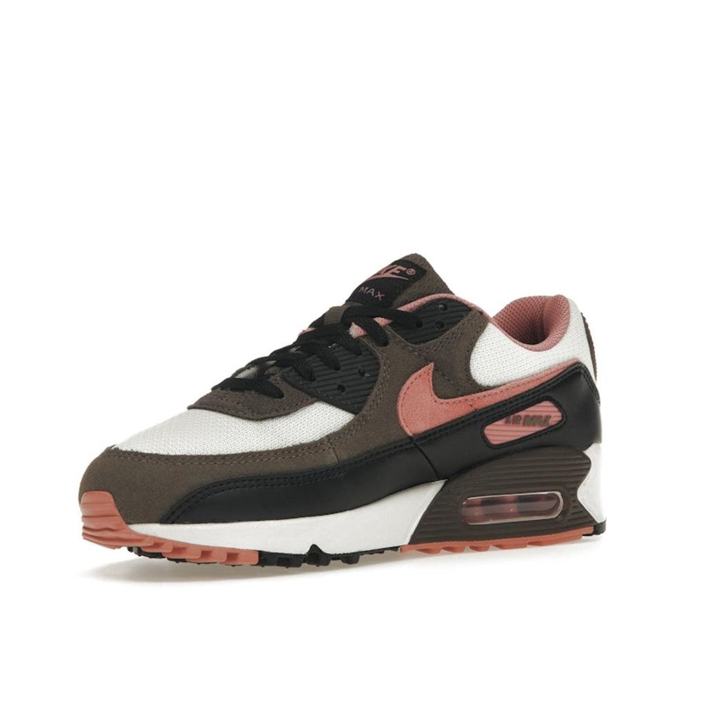 Nike Air Max 90 Ironstone Red Stardust Herren Sneaker Weiß Summit-White Schwarz DM0029-105