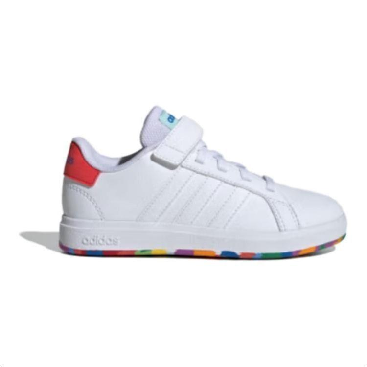 Adidas Neo Grand Court 2.0 Comfortable Low-Top Kids Sneakers Kids Sneakers White Red ID0737