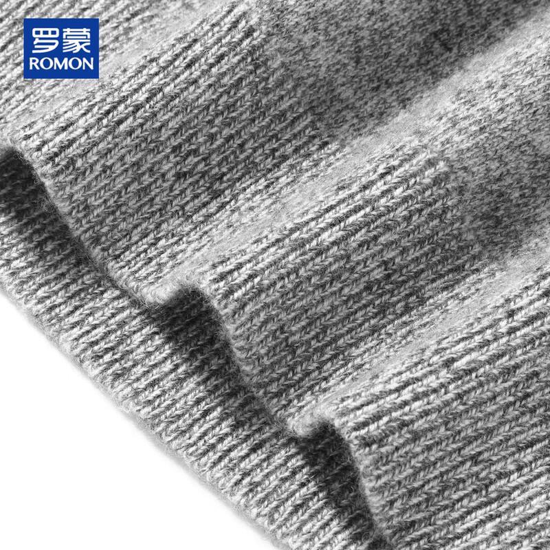 ROMON Men's Half-Zip Wool Blend Knit Sweater