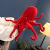 Red Octopus Plush Toy With Pp Cotton Filling Soft Kids Sleep Pillow For Children