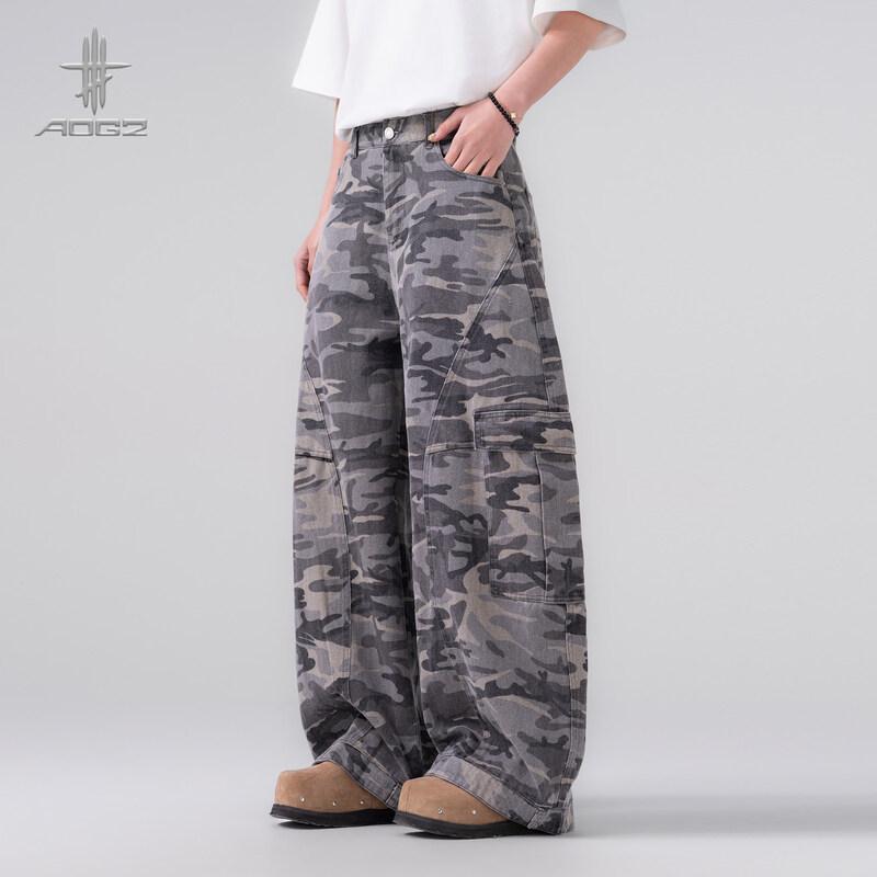 

AOGZ American Camouflage Multi-Pocket Cargo Pants M