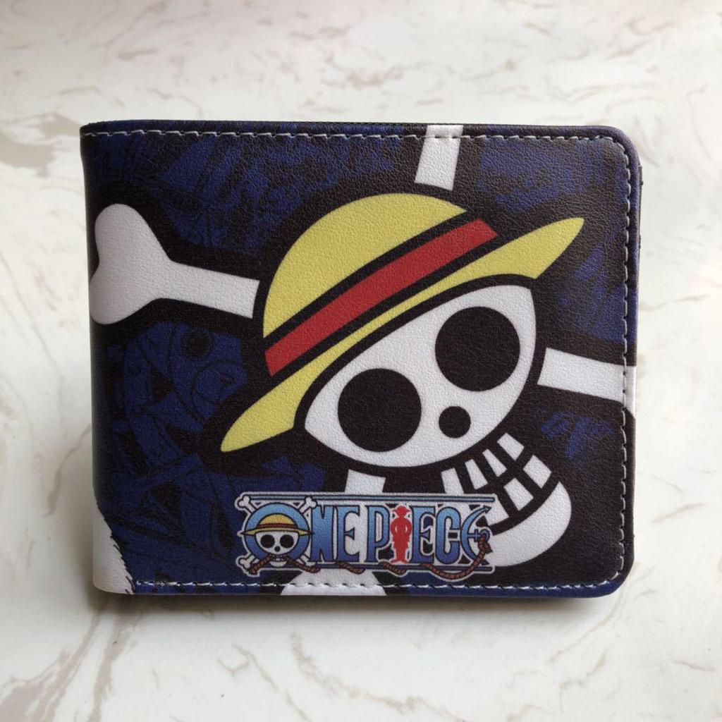 One Piece Luffy & Zoro Unisex PU skórzany krótki portfel i portmonetka