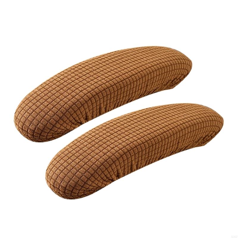 2er-Pack Armlehnen-Schutzbezüge mit Gummiband zur sicheren Befestigung an verschiedenen Bürostühlen, bietet A0KF