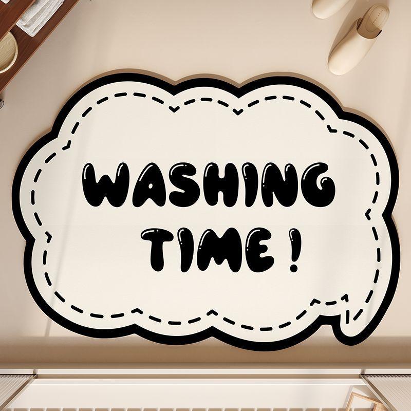 Bathroom fragrant floor mat French absorbent bathroom diatomaceous mud mat foot pad washbasin bathtub anti slip mat