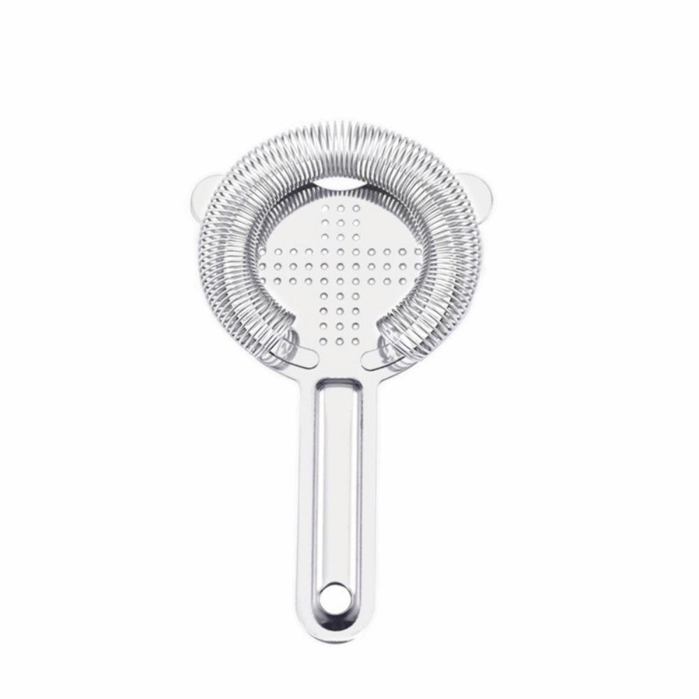 Silver Bar Strainer Stainless Steel Hawthorne Strainer Mixed Drink Cocktail Strainer  Home Bar Use