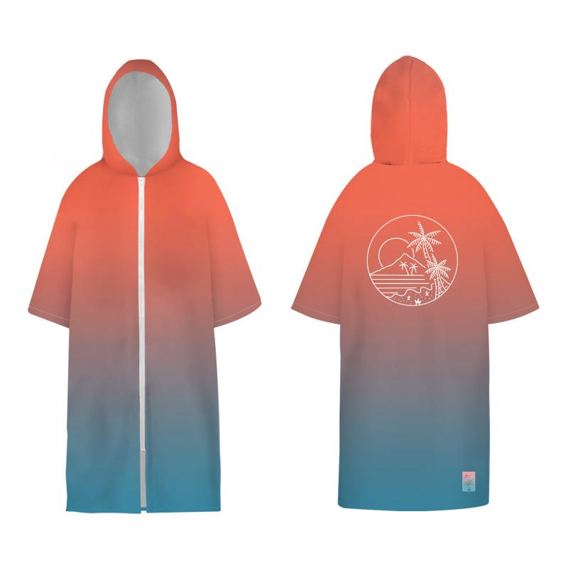 Microfiber Large Beach Towel Wetsuit Changing Swimming Hooded Bath Towels Surf Quick Dry Men Women Bathrobe  New