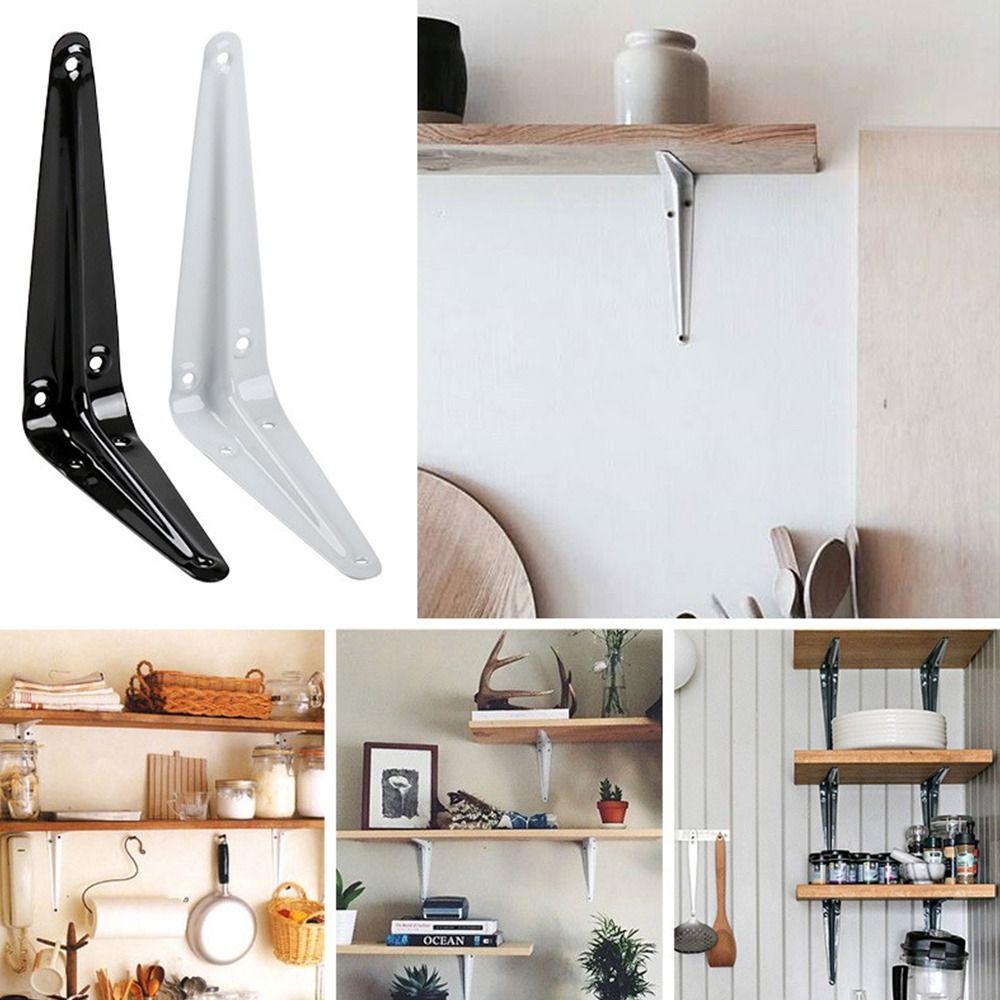 1Pcs New 4-14inch Triangular Bracket Support L-shaped Wall Mount Hanging Mounting Bracket Metal Fixed Shelf Corner Brace