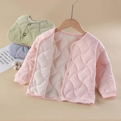 Children's Warm Liner Autumn and Winter New Three-layer Padded Thickened Jacket Cotton Clothes Children's Clothing