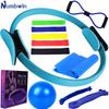 Zwölfteiliges Yoga-Widerstandsset: Elastische Bänder, Fitness Pilates Ring, Latex Bänder, Yogaball