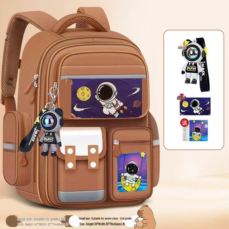 

Детский легкий рюкзак астронавта с защитой позвоночника для учеников начальной школы Backpack + Card