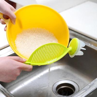 New Multifunctional Cleaning Rice Washing Agitator Leachate Sieve Filter Drainer Colanders Strainer