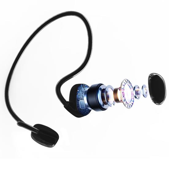 Air Conduction Earphones HiFi Stereo Sound Open Headphones Neck Mounted Bluetooth-compatible 5.3 Handsfree Wireless Earphones