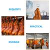 5Pcs Heavy Duty Roast Duck Hanging Hook Stainless Steel Meat Processing Hook for Bbq Butcher Shop Use